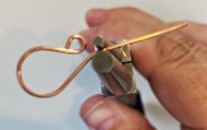 Susan LeGuyader's Acculoop Precision Pliers Ear Wires - , Tools For Wire Jewelry, Findings, Clasps, Components, Move the pliers to just below the 2mm loop